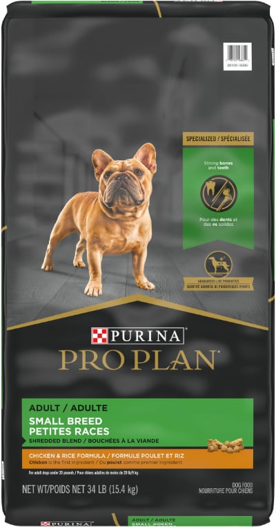 Purina Pro Plan Shredded Blend Adult Small Breed Chicken & Rice Formula