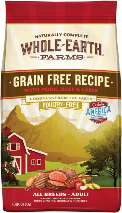 Whole Earth Farms Grain Free Pork Beef Lamb