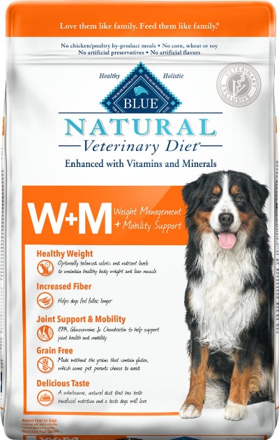 Blue Buffalo Natural Veterinary Diet W+M Weight Management + Mobility Support
