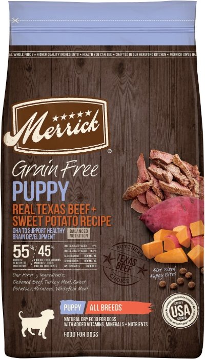 Merrick Grain-Free Real Texas Beef Sweet Potato Puppy