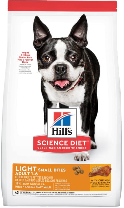 Hill's Science Diet Adult Light Small Bites With Chicken Meal & Barley