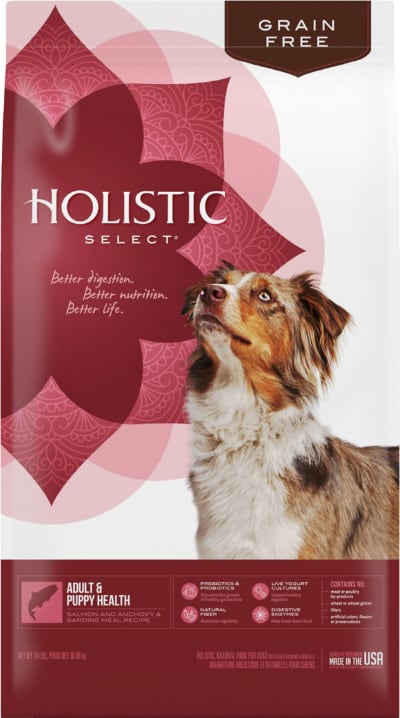 Holistic Select Adult & Puppy Grain-Free Dry Dog Food