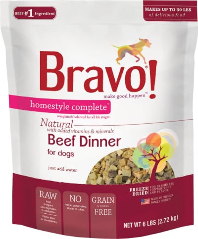 Bravo! Homestyle Complete Beef Grain Free Freeze Dried