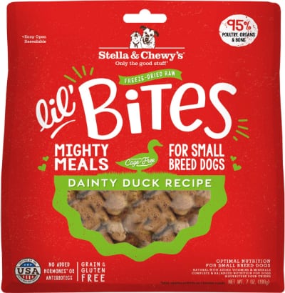 Stella & Chewy's Lil' Bites Dainty Duck Small Breed Freeze Dried