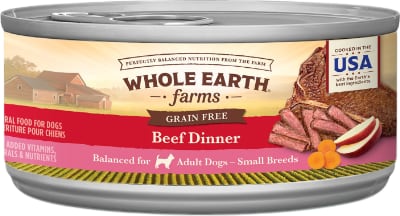 Whole Earth Farms Grain Free Small Breed Beef Wet