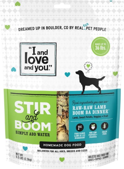 I and Love and You Stir & Boom Raw Lamb Grain Free Dehydrated