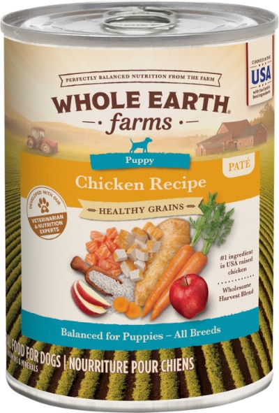 Whole Earth Farms Whole Grains Recipe Puppy Wet