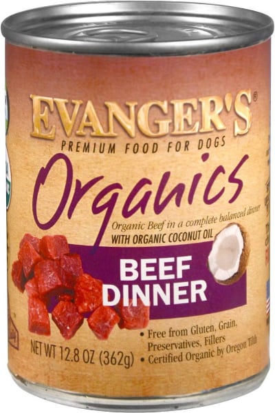 Evanger's Organics Beef Dinner Grain-Free Canned