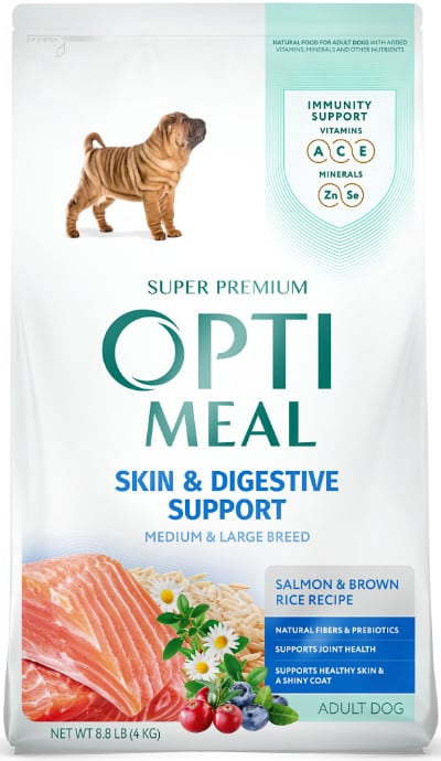 Optimeal Skin & Digestive Support Salmon Rice Medium Large Breed